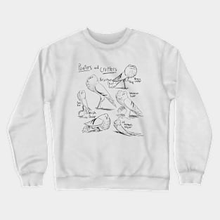 Pouter and Cropper Pigeons Crewneck Sweatshirt
